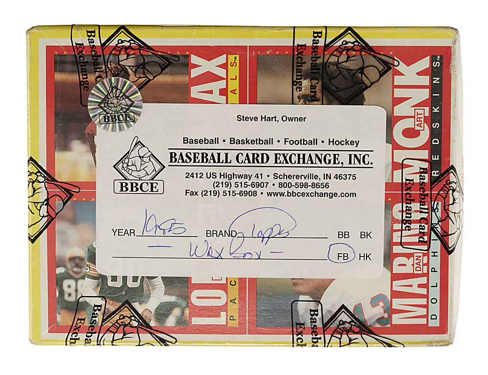 1985 Topps Football Unopened Wax Box (36 Packs) - BBCE