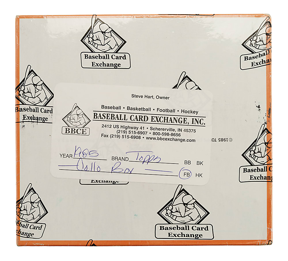 1985 Topps Football Unopened Cello Box (24 Packs) - BBCE