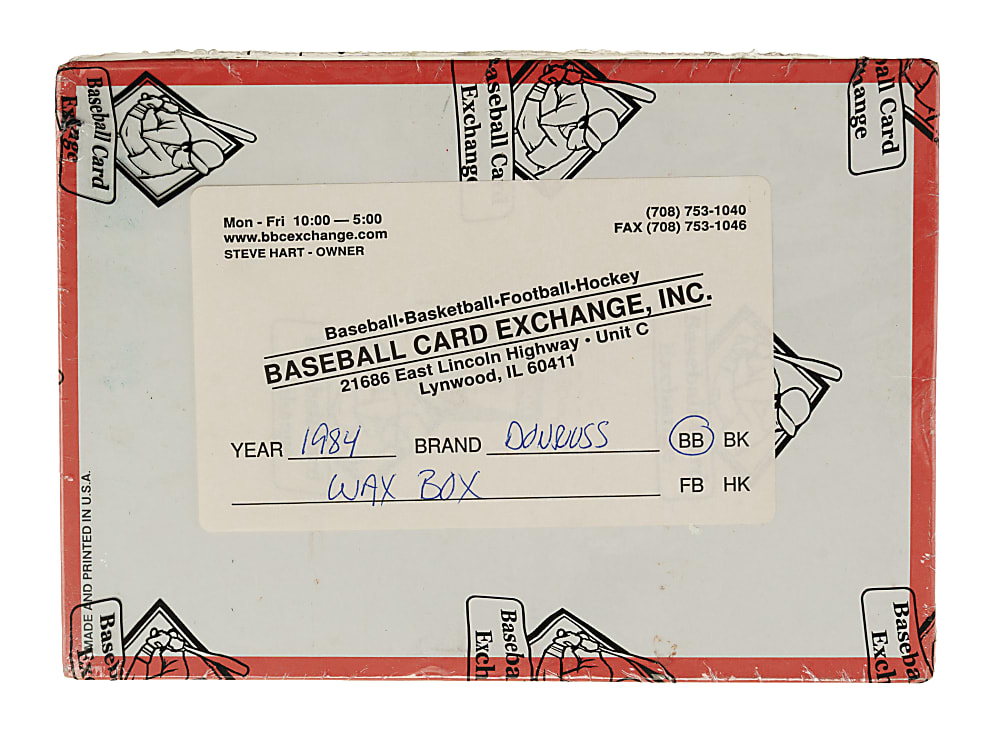 1984 Donruss Unopened Wax Box (36 Packs) - BBCE