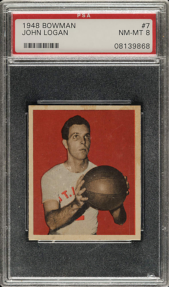 1948 Bowman Basketball #7 John Logan PSA NM-MT 8