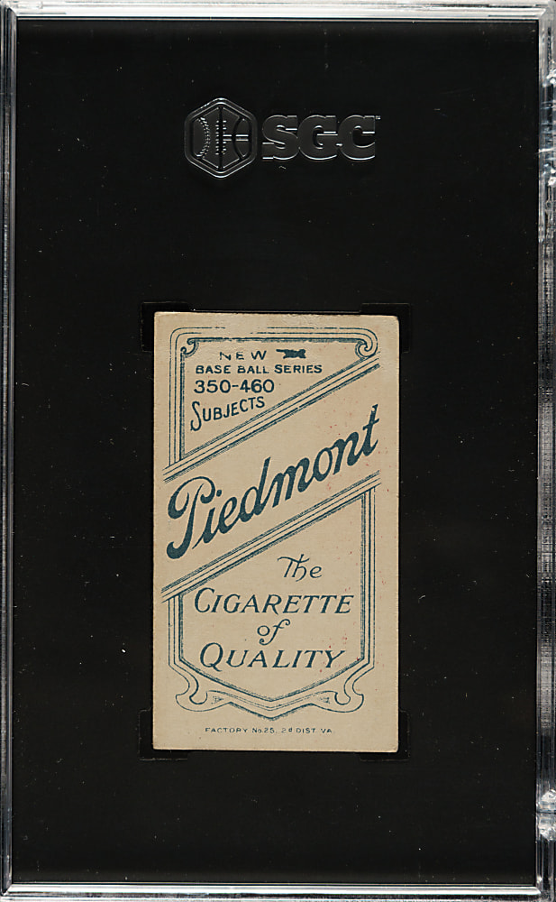 1909-1911 T206 White Border Ty Cobb Portrait Red Background SGC GOOD 2