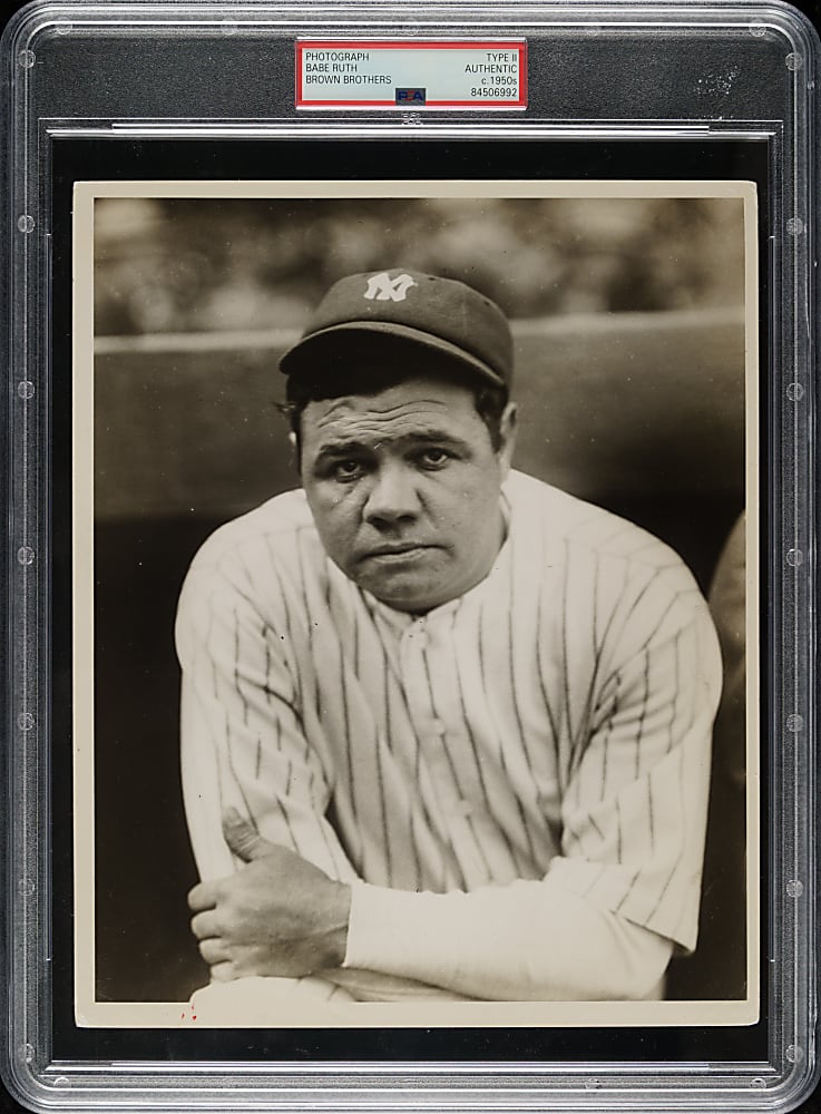 Circa 1950s Babe Ruth Brown Brothers Photograph PSA/DNA Type II