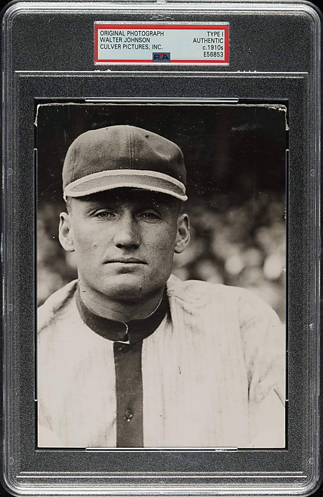 Circa 1910s Walter Johnson Original Culver Pictures Photograph PSA/DNA Type I