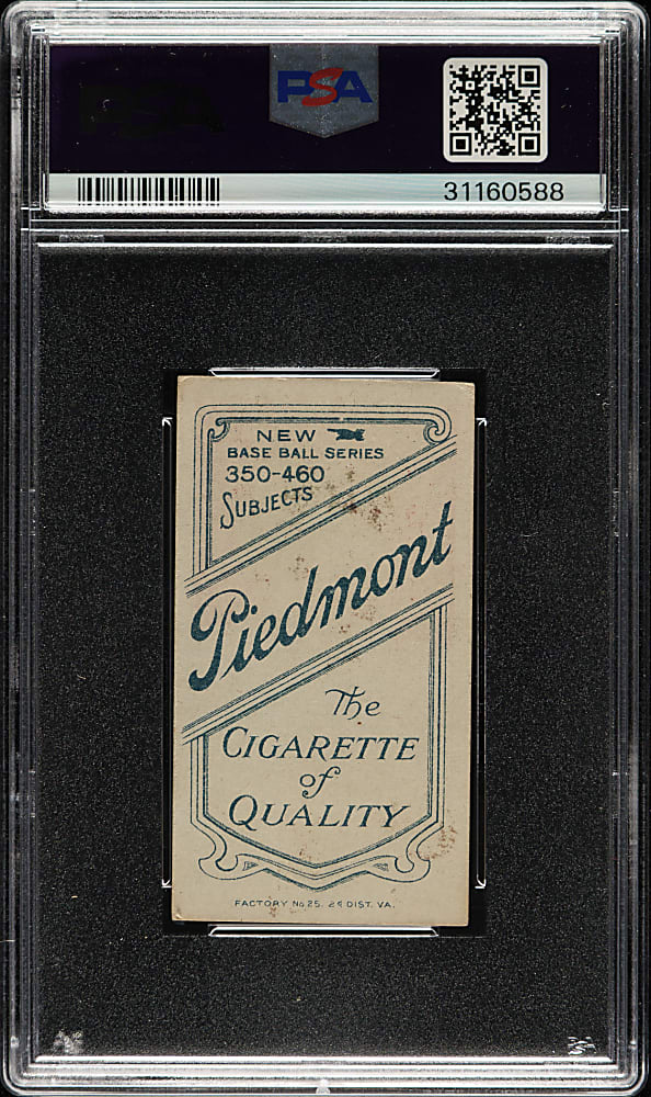 1909-1911 T206 White Border Al Bridwell Portrait with Cap PSA EX-MT 6