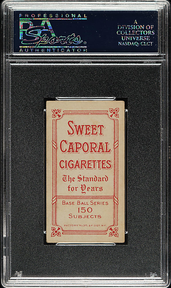 1909-1911 T206 White Border Hal Chase Portrait Pink Background PSA VG-EX 4