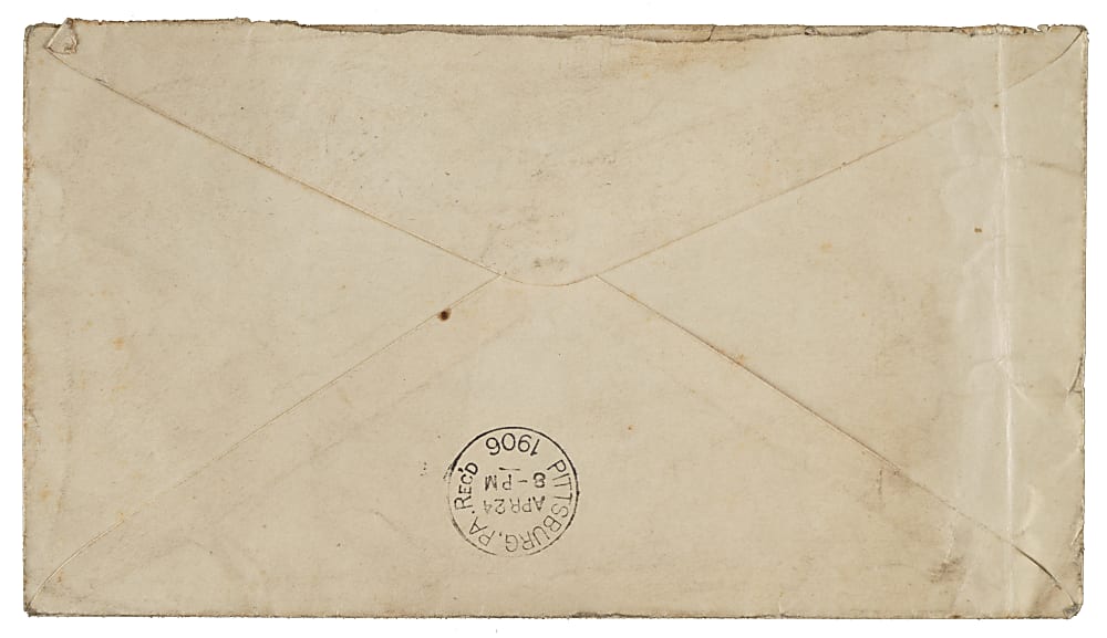 Circa 1906 Louisville Slugger Advertising Envelope with Nap Lajoie and Honus Wagner