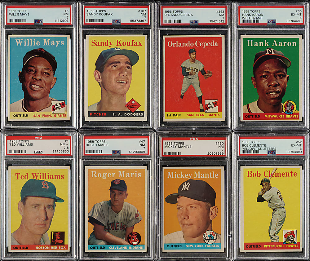 1958 Topps Complete Master Set (535): #10 PSA Set Registry (7.29 GPA)