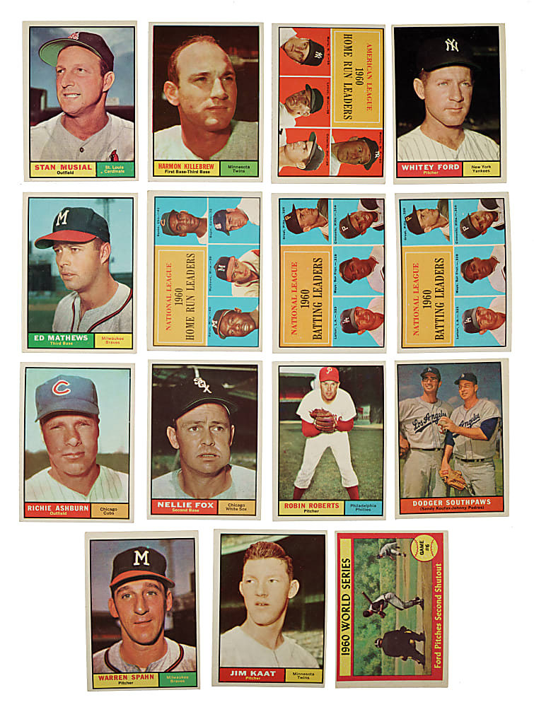 1961 Topps Collection (187) Including 18 Hall of Famers