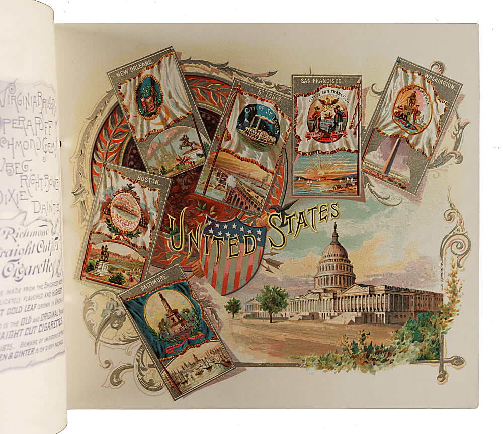 Circa 1888 A5 Allen & Ginter "City Flags" Album