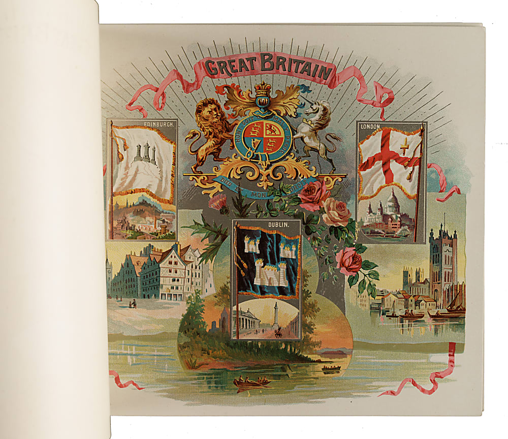Circa 1888 A5 Allen & Ginter "City Flags" Album