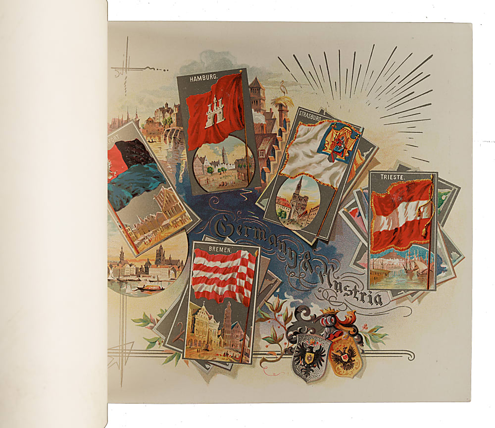 Circa 1888 A5 Allen & Ginter "City Flags" Album