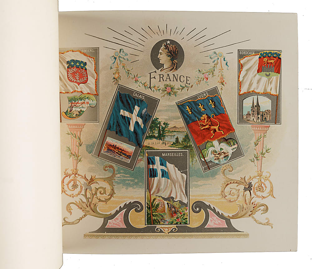 Circa 1888 A5 Allen & Ginter "City Flags" Album