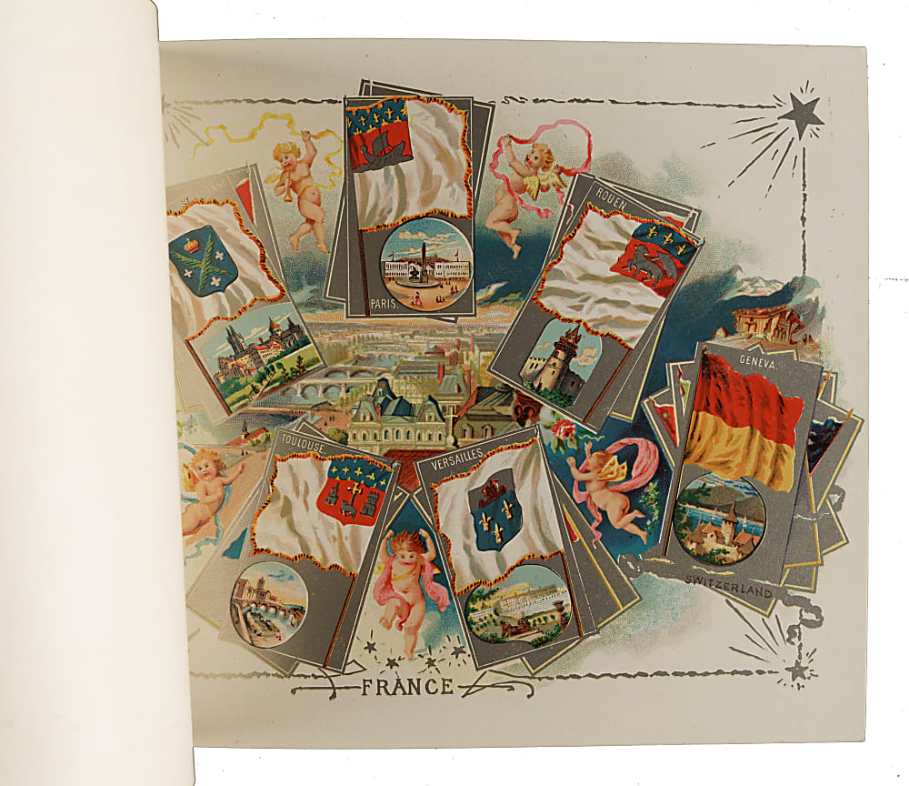 Circa 1888 A5 Allen & Ginter "City Flags" Album