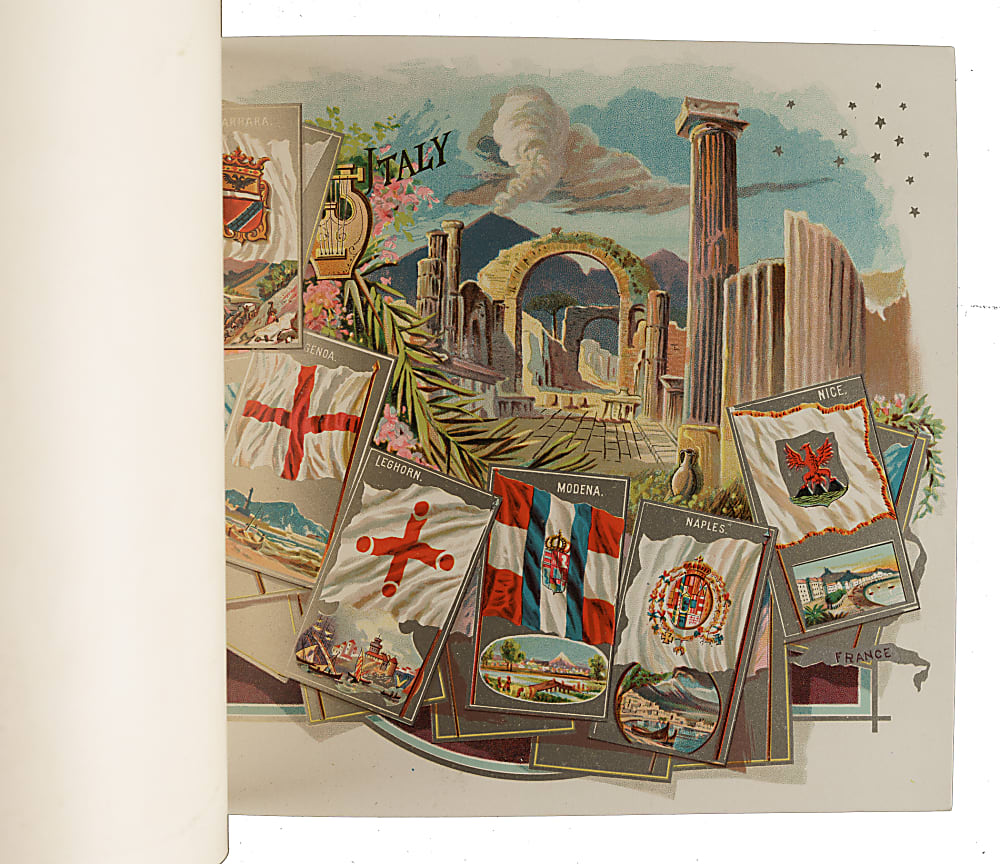 Circa 1888 A5 Allen & Ginter "City Flags" Album
