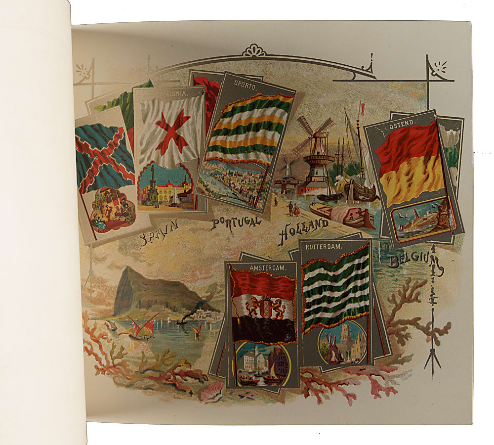 Circa 1888 A5 Allen & Ginter "City Flags" Album