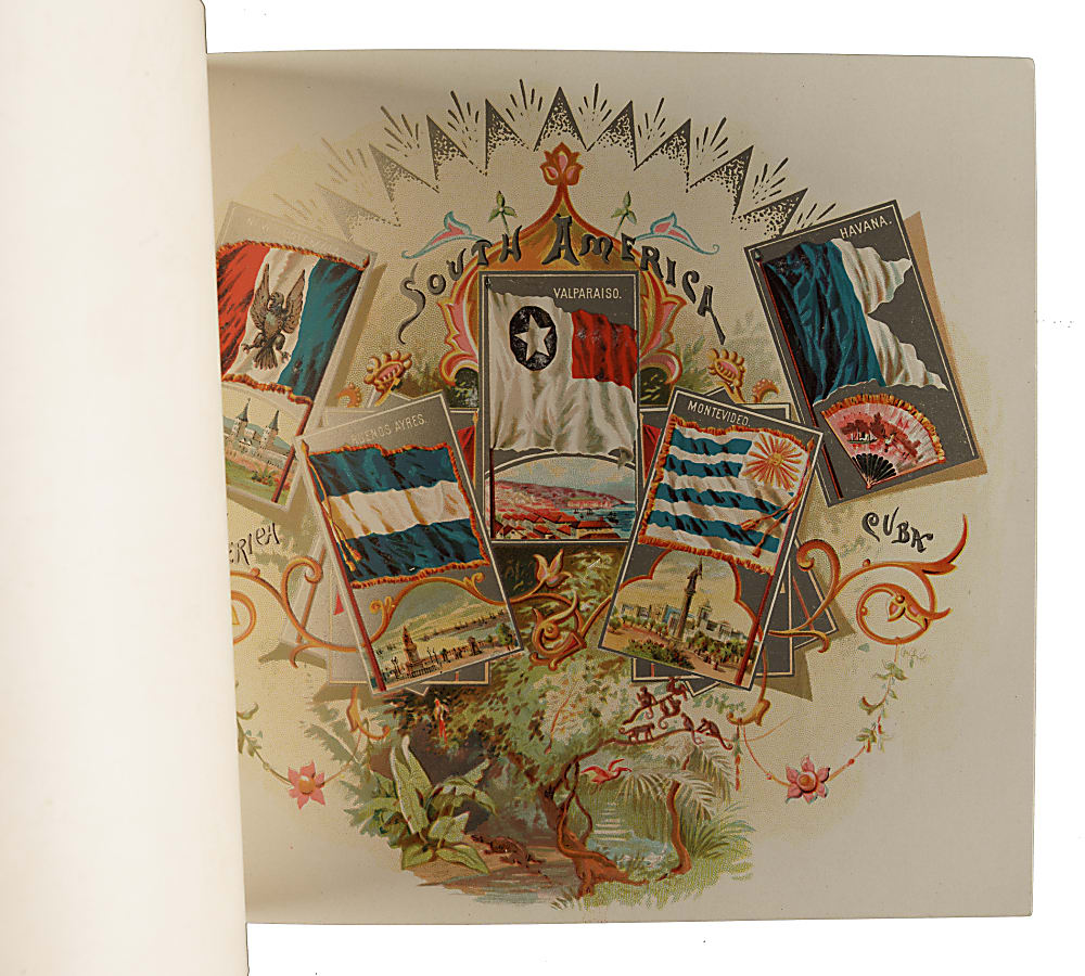 Circa 1888 A5 Allen & Ginter "City Flags" Album