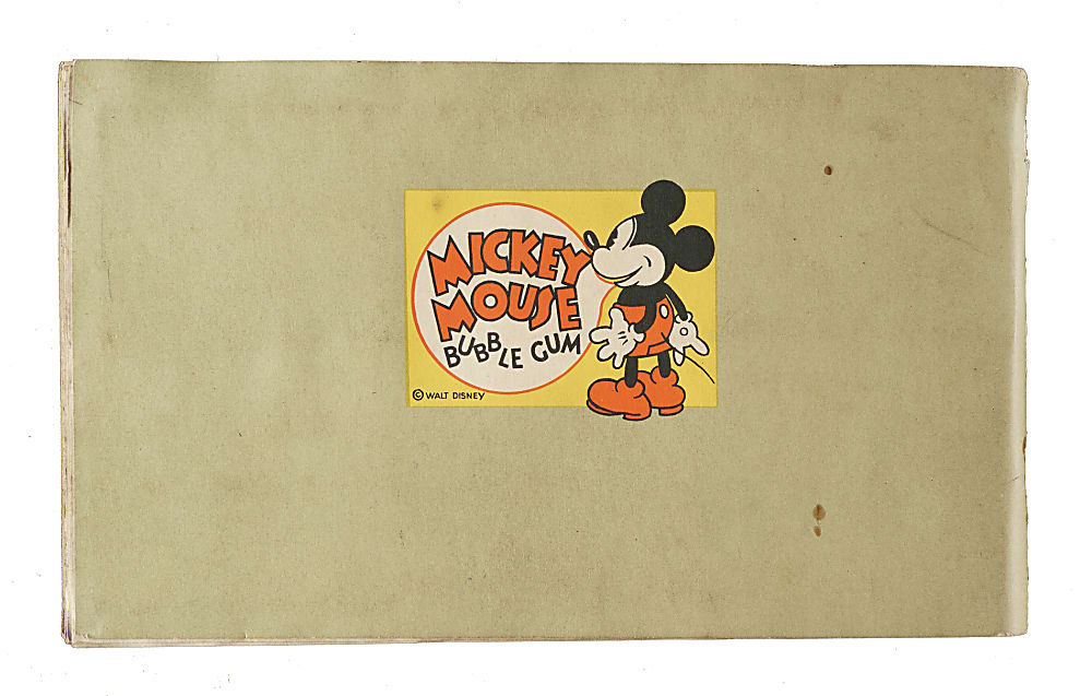 1935 R89 Gum, Inc. "Mickey Mouse" Bubble Gum Collection (14) in Original Display Album