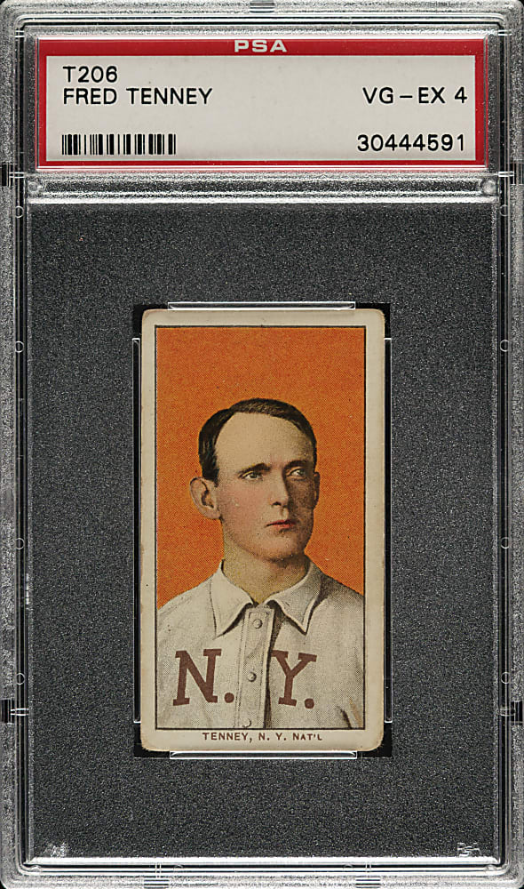 1909-1911 T206 White Border Fred Tenney PSA VG-EX 4