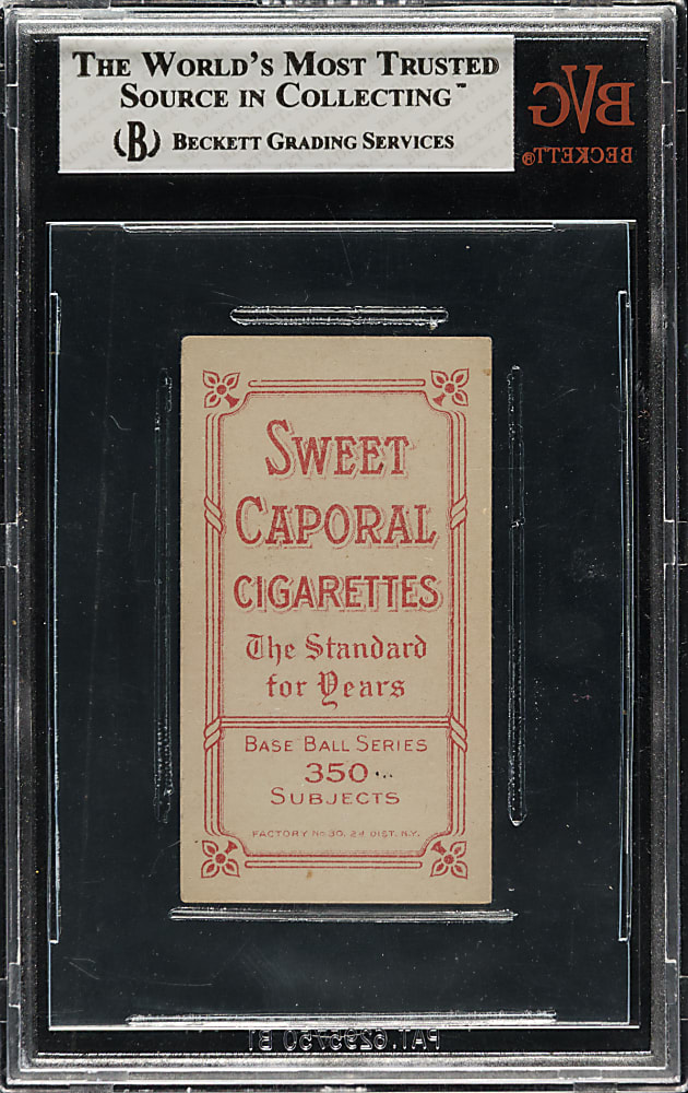 1909-1911 T206 White Border Fred Tenney BVG VG-EX+ 4.5