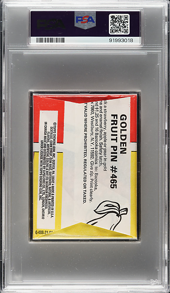 1975 Topps "Comic Book Heroes Stickers" Unopened Wax Pack PSA NM-MT 8