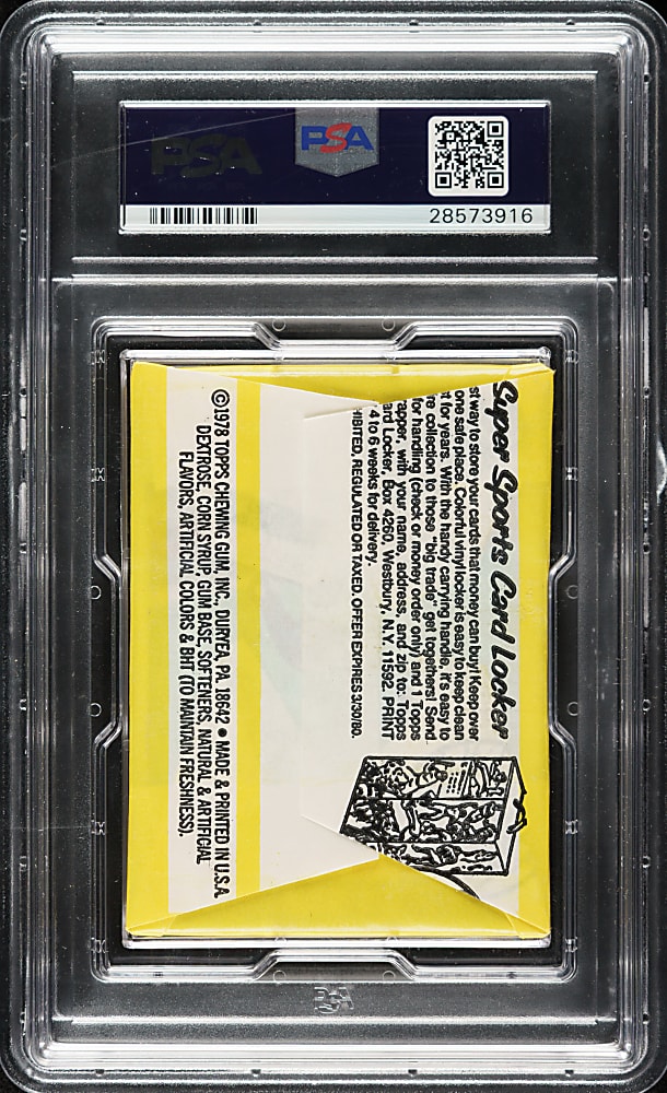 1979 Topps Unopened Wax Pack PSA MINT 9
