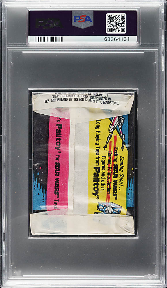 1977 Topps UK/Ireland "Star Wars" First Series Unopened Wax Pack PSA NM-MT 8