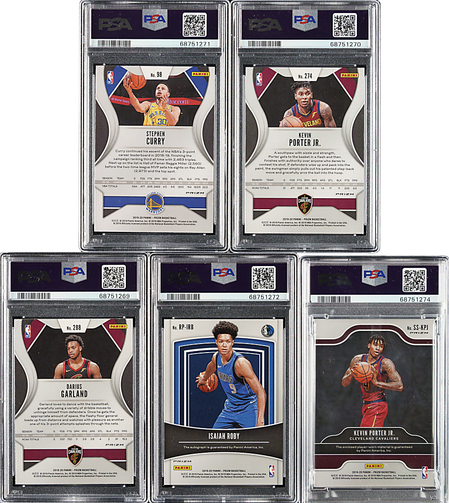 2019-2020 Panini Prizm Basketball PSA GEM MINT 10 Collection (5)