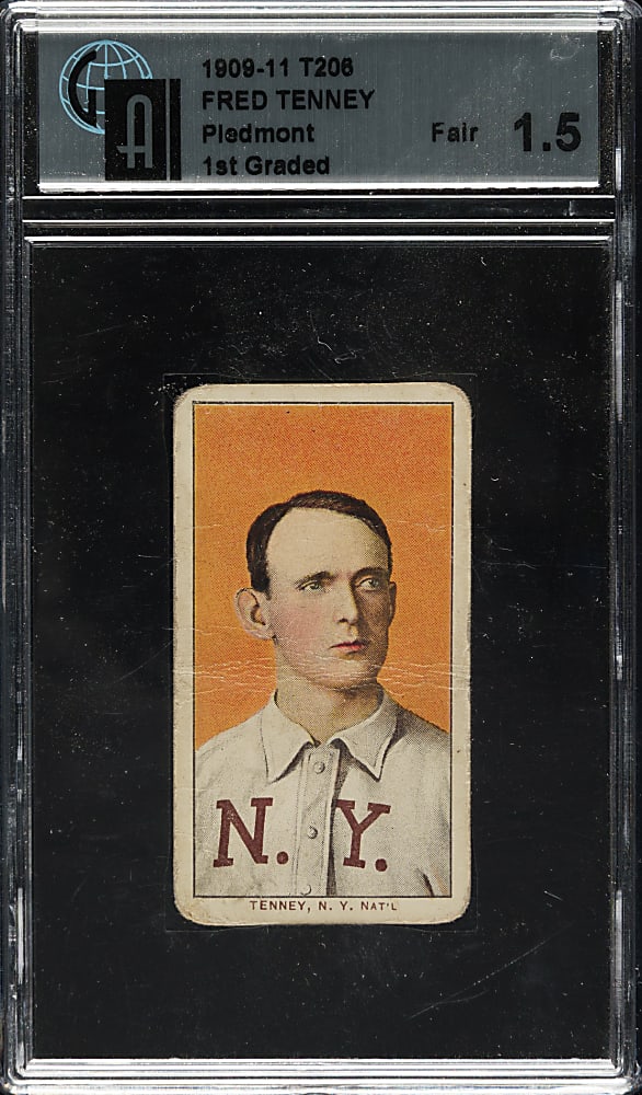 1909-1911 T206 White Border Fred Tenney GAI FAIR 1.5