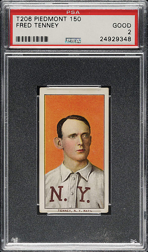 1909-1911 T206 White Border Fred Tenney PSA GOOD 2