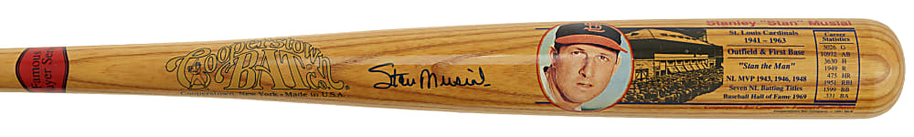 Stan Musial Signed Cooperstown Bat