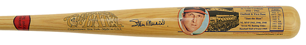 Stan Musial Signed Cooperstown Bat