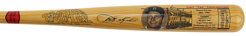 Carl Yastrzemski Signed Cooperstown Bat