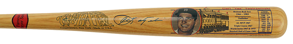 Carl Yastrzemski Signed Cooperstown Bat