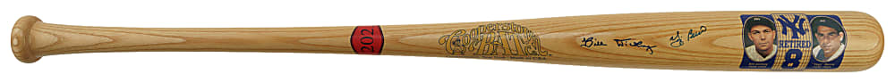 Bill Dickey and Yogi Berra Dual-Signed Cooperstown Bat