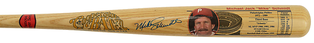 Mike Schmidt Signed Cooperstown Bat