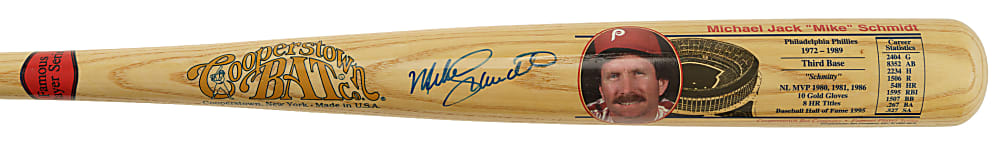 Mike Schmidt Signed Cooperstown Bat