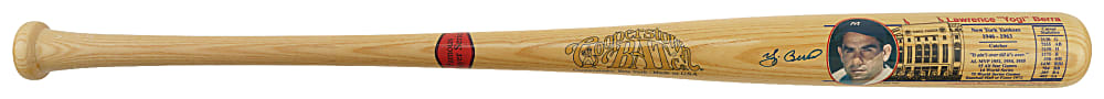 Yogi Berra Signed Cooperstown Bat