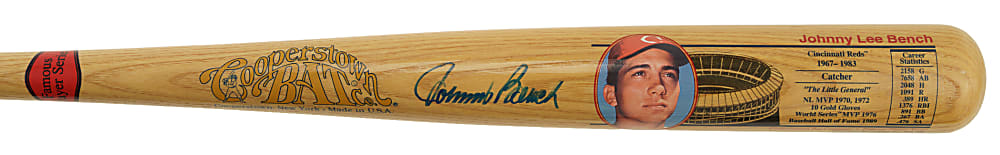 Johnny Bench Signed Cooperstown Bat
