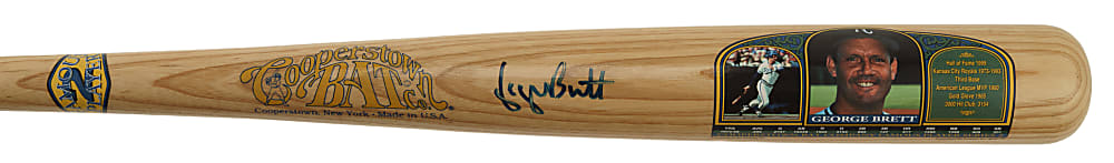 George Brett Signed Cooperstown Bat