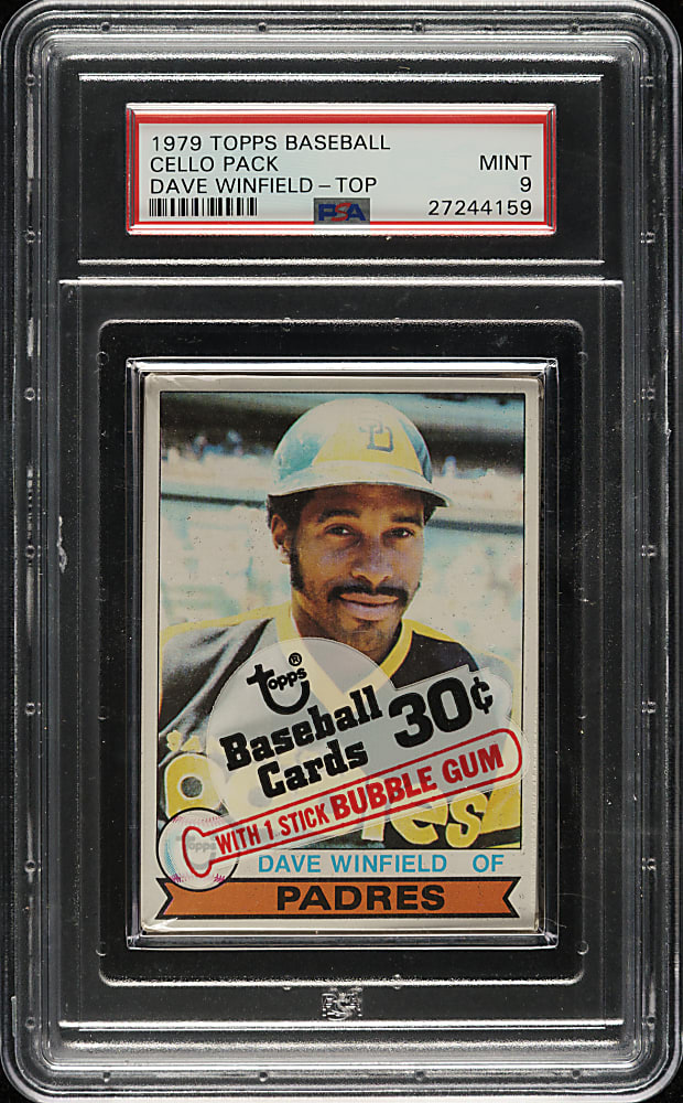 1979 Topps Unopened Cello Pack PSA MINT 9 - Dave Winfield on Top