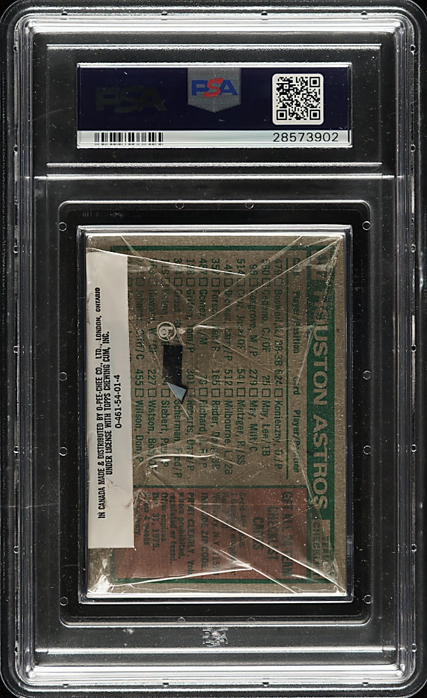 1975 Topps Unopened Cello Pack PSA MINT 9