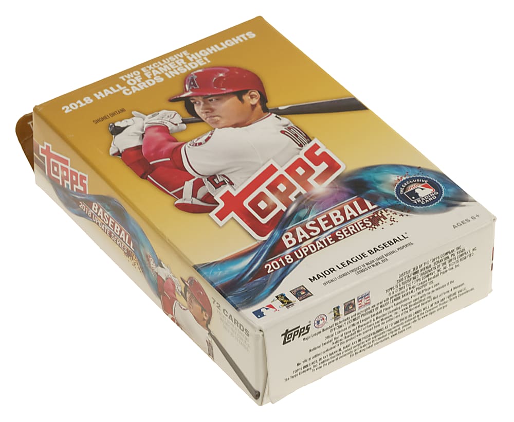 2018 Topps Update Factory Sealed Unopened Hanger Box (72 Cards) - Shohei Ohtani, Juan Soto, and Ronald Acuna Jr. Rookie Year