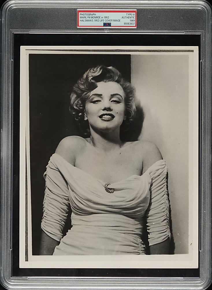 1969 Marilyn Monroe in Philippe Halsman's 1952 Life Cover Photograph PSA/DNA Type IV