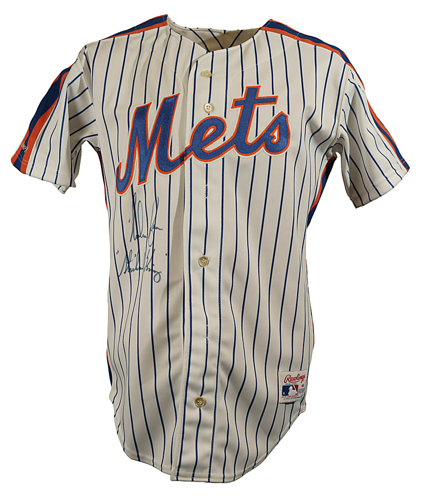 Nolan Ryan Signed New York Mets Jersey with "Strikeout King" Inscription