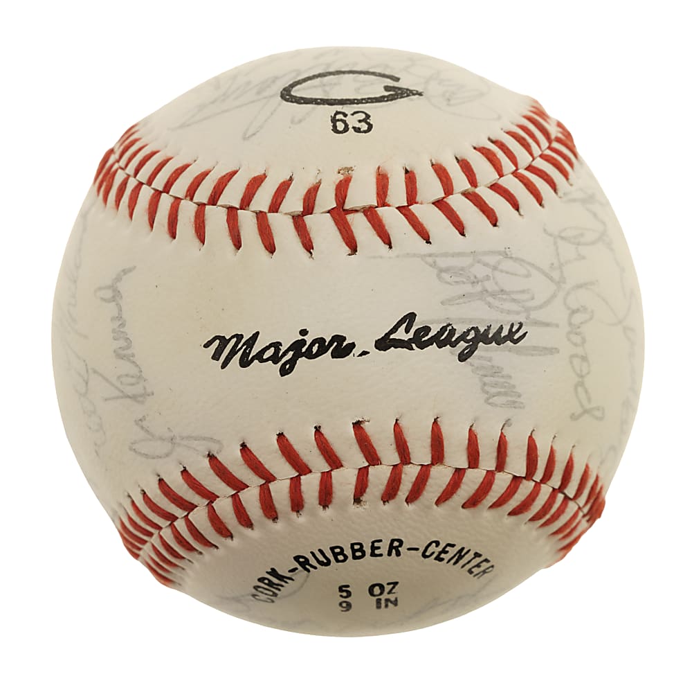 1982 Chicago Cubs Team-Signed Baseball - Ryan Sandberg Rookie Year