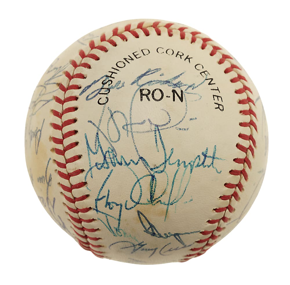 1982 San Diego Padres Team-Signed Baseball - Tony Gwynn Rookie Year