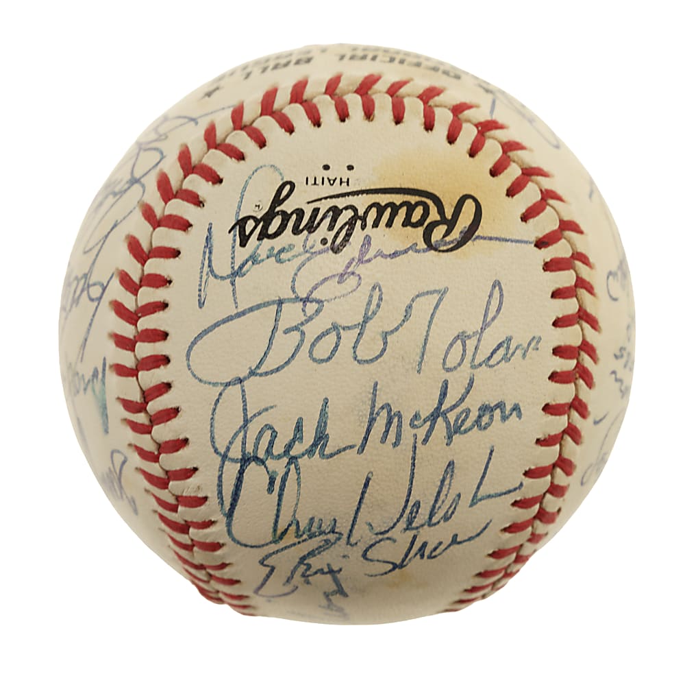 1982 San Diego Padres Team-Signed Baseball - Tony Gwynn Rookie Year