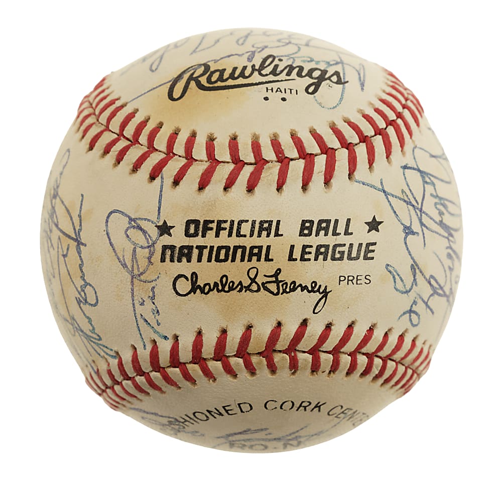 1982 San Diego Padres Team-Signed Baseball - Tony Gwynn Rookie Year