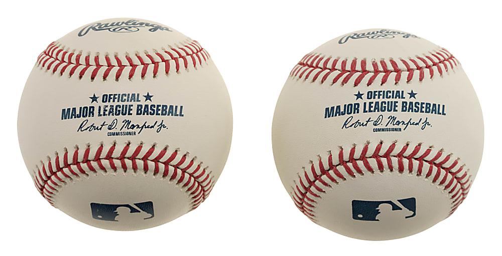 Mariano Rivera and Don Mattingly Single-Signed Baseball Pair