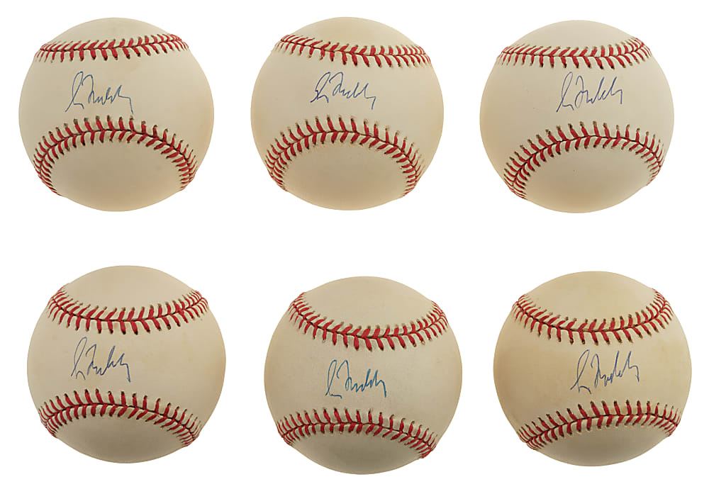 Greg Maddux Single-Signed Baseball Collection (6) - PSA/DNA